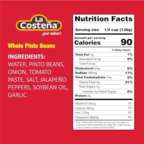 La Costea Whole Pinto Beans 20.5 Oz S (6-Pack)