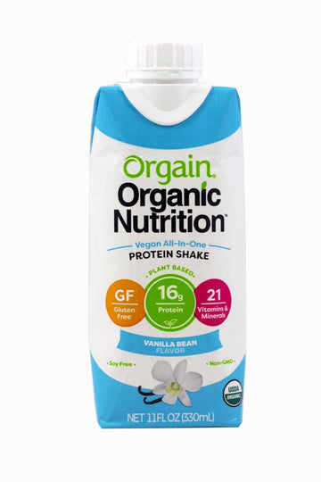 Orgain Sweet Vanilla Bean, Vegan 11 Fl Oz (Pack Of 12)
