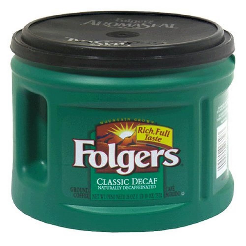 Folgers Classic Roast Decaffeinated Ground Coffee  26 Ounce Can