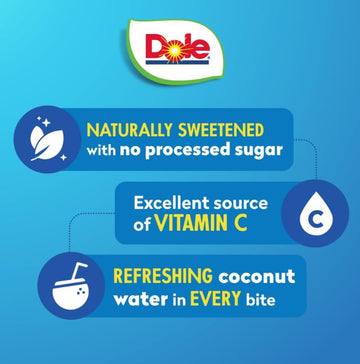 Dole Pineapple Tidbits in Coconut Water - Dole Fruit Bowls Snacks - 4 oz Fruit Bowls - 24 Pack