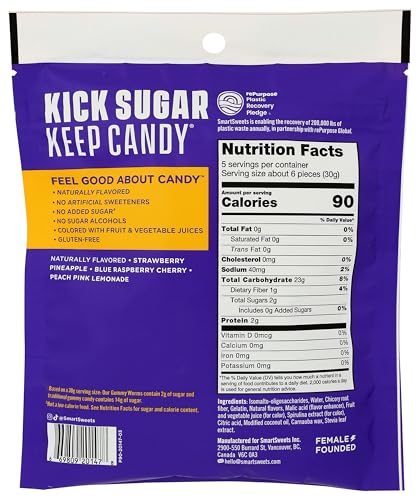 SMART SWEETS Gummy Worms, 5.3 OZ