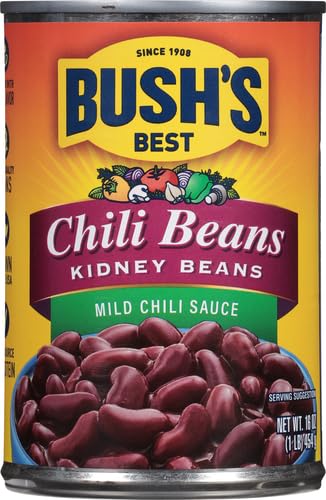Bushs Best Chili Beans Kidney Beans in Mild Chili Sauce, 16 oz