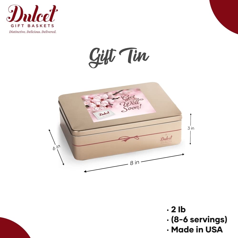 Dulcet Gift Baskets Gourmet Get Well Soon Gift Basket for Men, Women, Family & Coworkers