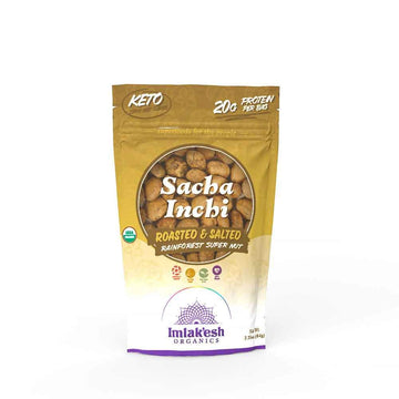 Imlak'esh Organics, Sacha Inchi Nuts (2.25oz Pouch), Protein Super-Nuts - 0 Net Carbs | Keto | Paleo | Organic | Regenerative | 