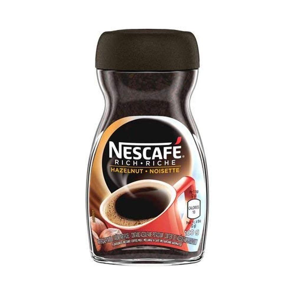 NESCAFÉ Rich Instant Coffee Variety Bundle, Hazelnut & French Vanilla, 3.53 oz (Pack of 2)