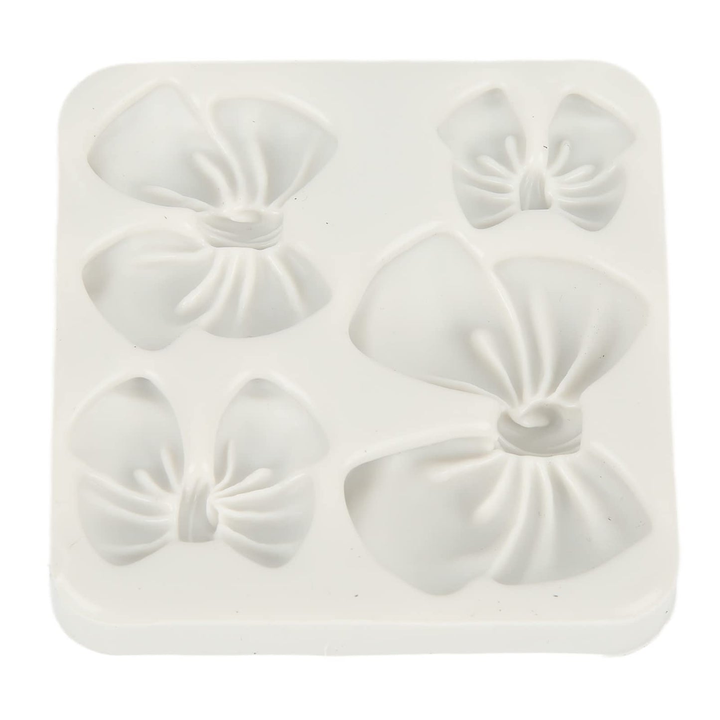 Bow , Prevent Stick Cake Cupcake Decoration Silicone Cartoon Bow Knot for DIY Chocolate Cake Craft