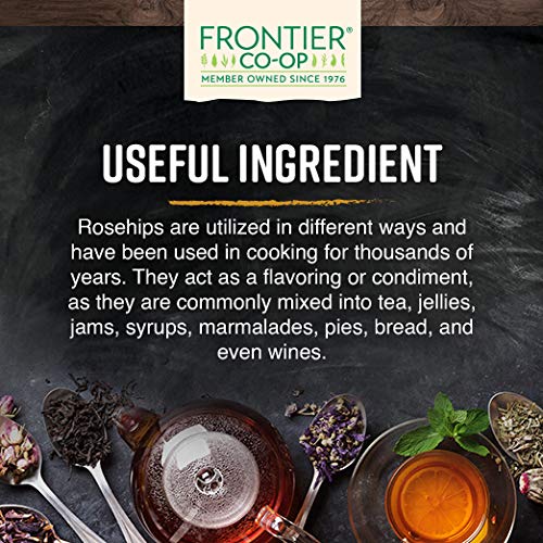 Frontier Co-op Organic Whole Rosehips, Dried Rose Hips, 1 lb, Dark Brown, FRO02556