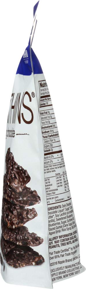 Bark Thins Blueberry Quinoa With Agave Dark Chocolate Snacks, 4.7 Ounce -- 12 Per Case12