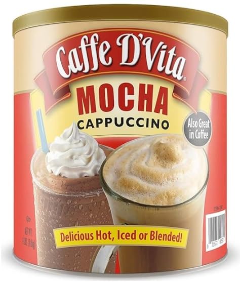 Generic Mocha Cappuccino Instant Mix - 99% Caffeine Free - 4 lb Can (64 oz)