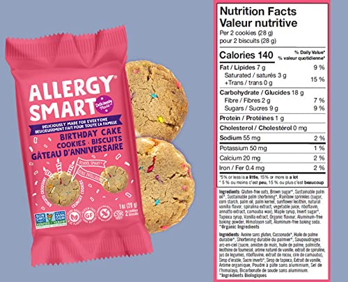 Allergy Smart Crunchy BIRTHDAY CAKE Cookies | Gluten Free, Nut Free, Egg Free, Dairy Free, Kosher, Celiac Safe | Delicious Vegan
