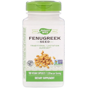 Natures Way Fenugreek Seed Capsules - 610 mg, 180 Count (Pack of 3)