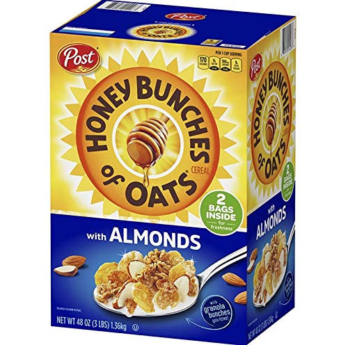 Post Honey Bunches of Oats with Almonds, 48 oz. 3PK