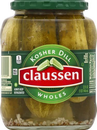 Claussen Kosher Dill Pickle Wholes, 32 fl. oz. Jar