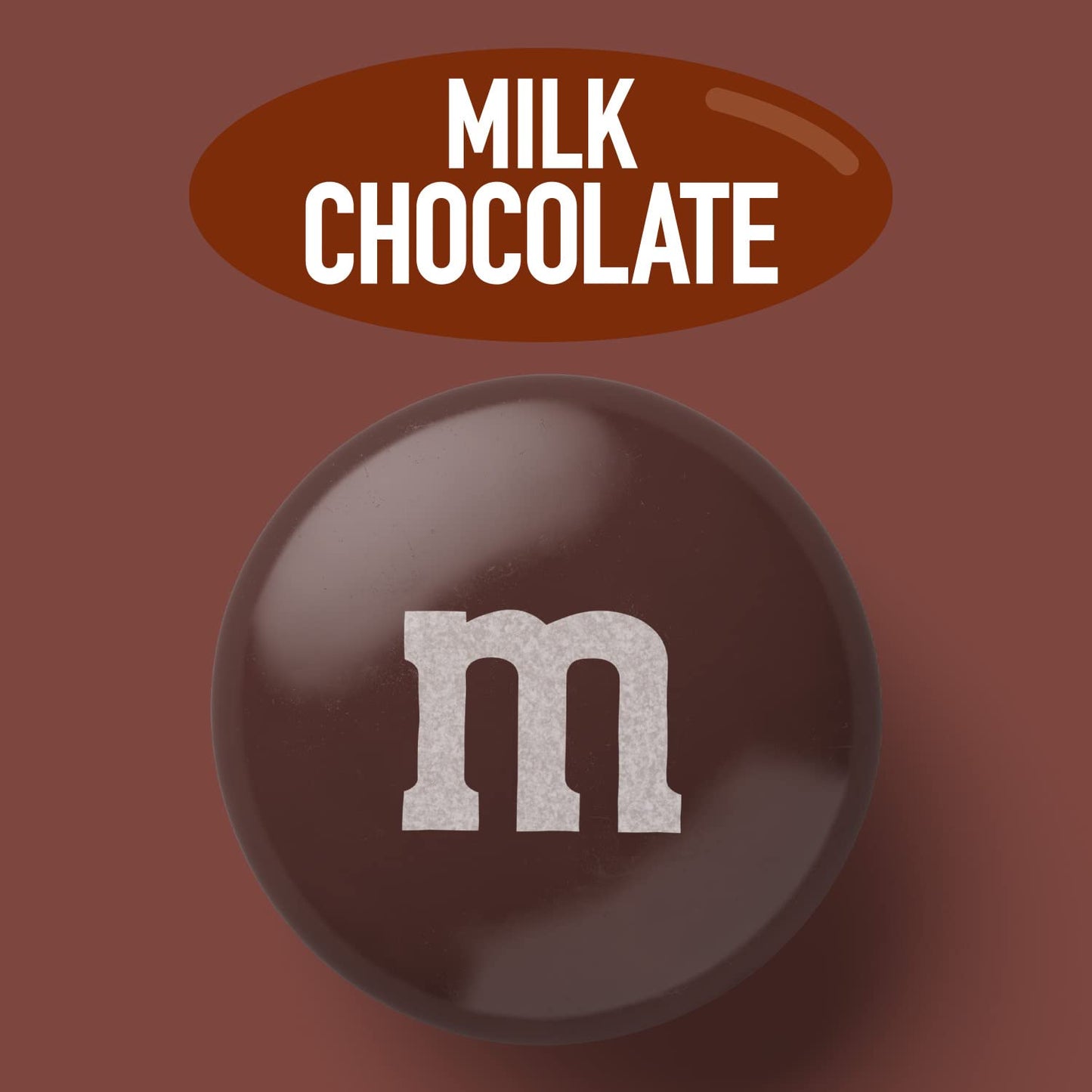 M&Ms World Brown Milk Chocolate Candy, 5Lbs Of M&M'S In Resealable Pack For Candy Bars, Graduations, Birthday Parties, Fall Gath