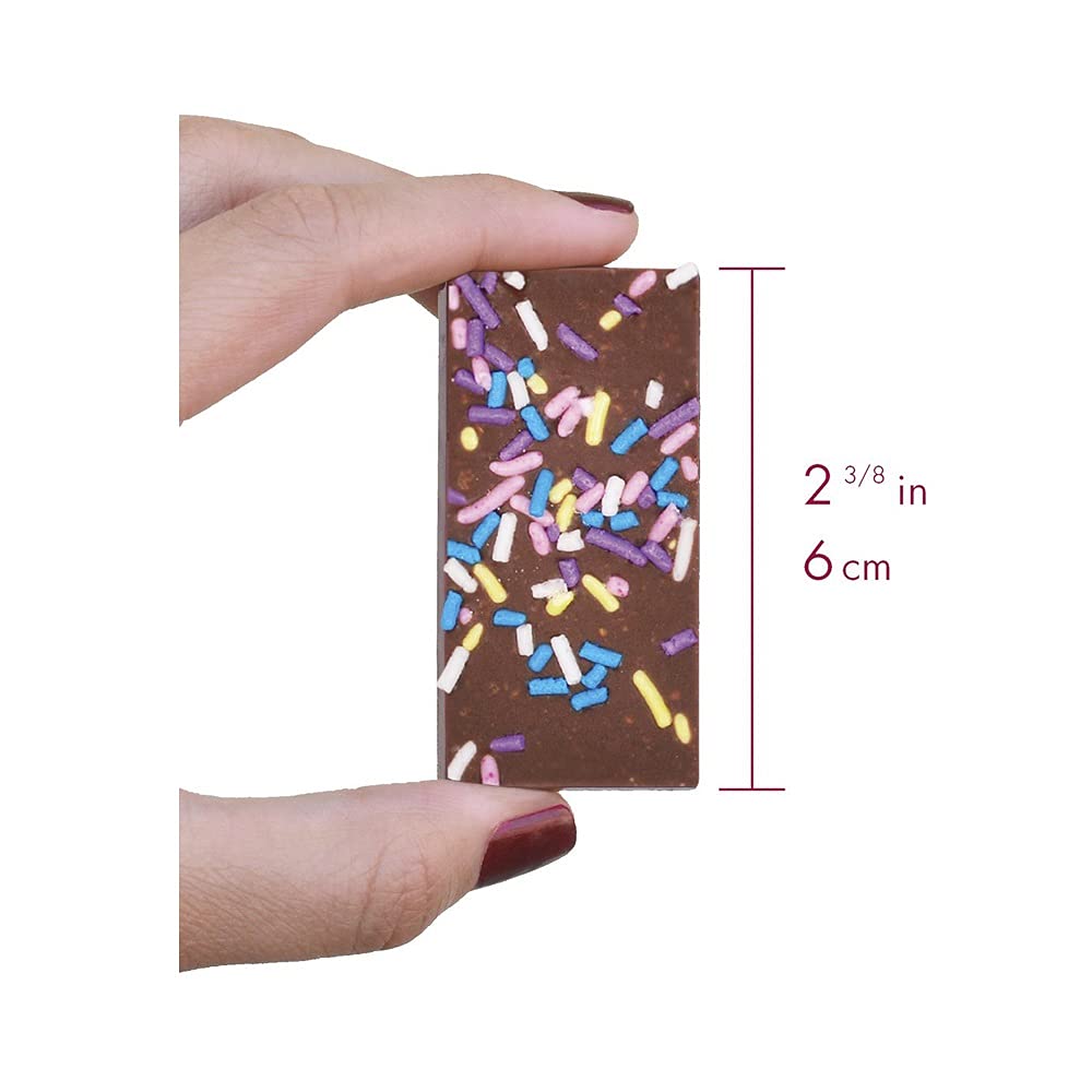 Chuao Chocolatier Sprinkle Dreams Milk Chocolate Mini Bars | Gourmet Chocolate Artisan European No Preservatives | For Gift Baskets, Christmas, Valentines Day, Gifts For Women, Men, Birthday, Thank You, Care Package | 24 Pack