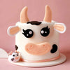 Jevenis Cute Cow Cake Decoration Farm Animal Birthday Cow Cake Topper For Baby Shower Party Decorations