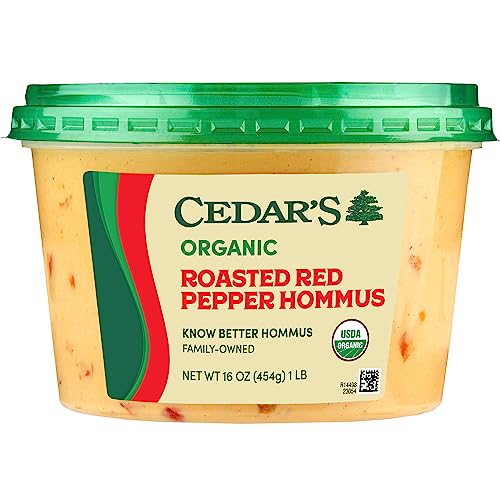 Cedars Organic Roasted Red Pepper Hummus