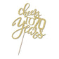 Qertesl Gold Glitter Cheers To 70 Years Cake Topper, Happy 70Th Birthday Cake Decorations,Perfect For 70 Years Cake Decorating,W