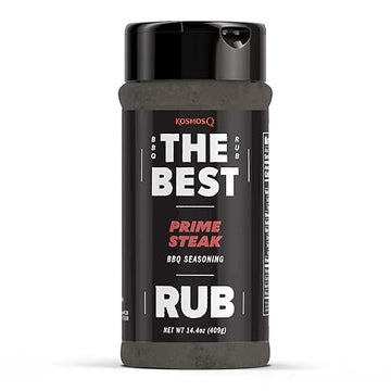 Kosmos Q The Best Prime Steak Rub - Bbq Meat Dry Rub & Prime Steak Seasoning - Use On Steak, Ribs, Pork Chops, Chuck Roast & Bee