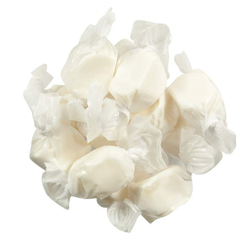 Gourmet Soft And Chewy Salt Water Taffy Candies - Individually Wrapped - Bulk Bags (Vanilla, 3 Pound (Pack Of 1))