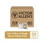 Victor Allens Coffee Decaf Morning Blend Light Roast Single Serve Pods 32 Count for Keurig K-Cup malt-inspired Brown