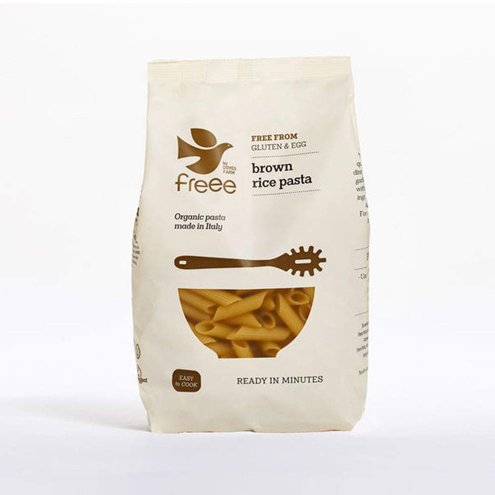 Freee Gluten Free Organic Brown Rice Penne Pasta | Italian Penne Rigate With Traditional Flavor & Texture | Vegan & Kosher | Mad