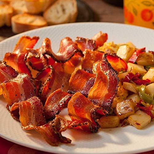 Burgers Smokehouse Smoked Bacon Steaks, Pepper Coated, 12 Pound Package