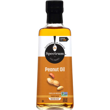 Spectrum Unrefined Peanut Oil, 16 Oz