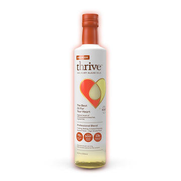 Thrive Cooking Oil - Premier Algae Oil Culinary Blend, Heart And Health-Conscious Oil, Rich In Omega-9 Monounsaturated Fat (90%)