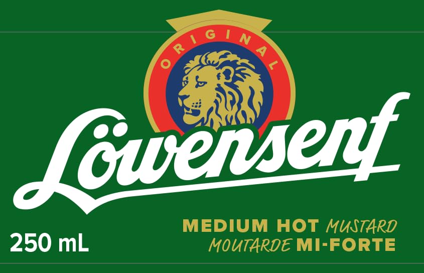 Lowensenf Medium Mustard In Jar, 9.3 Ounce