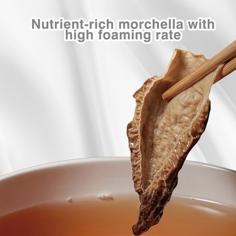 Premium Grade Dried Morel Mushrooms (Morchella Conica), 1 Oz Gourmet Morel Mushrooms Dehydrated Delicacies Nourishing Morchella