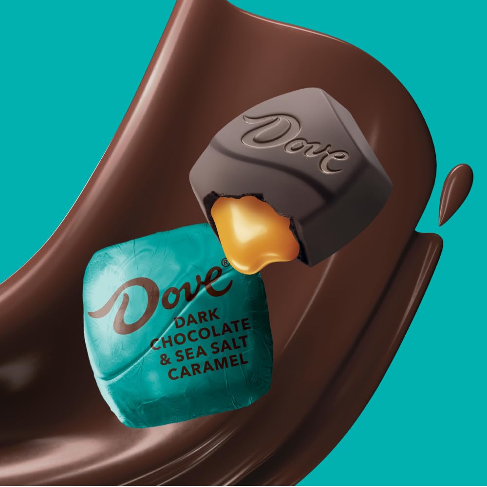 Dove Dark Chocolate & Sea Salted Caramel Candy, 7.61 Ounce Bag, Model 10040000525452