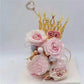 Gold Rhinestone Crown Cake Topper Birthday Party Wedding Decor Supply For Women Lady Girl Bridal Wedding Themed Baby Shower Deco