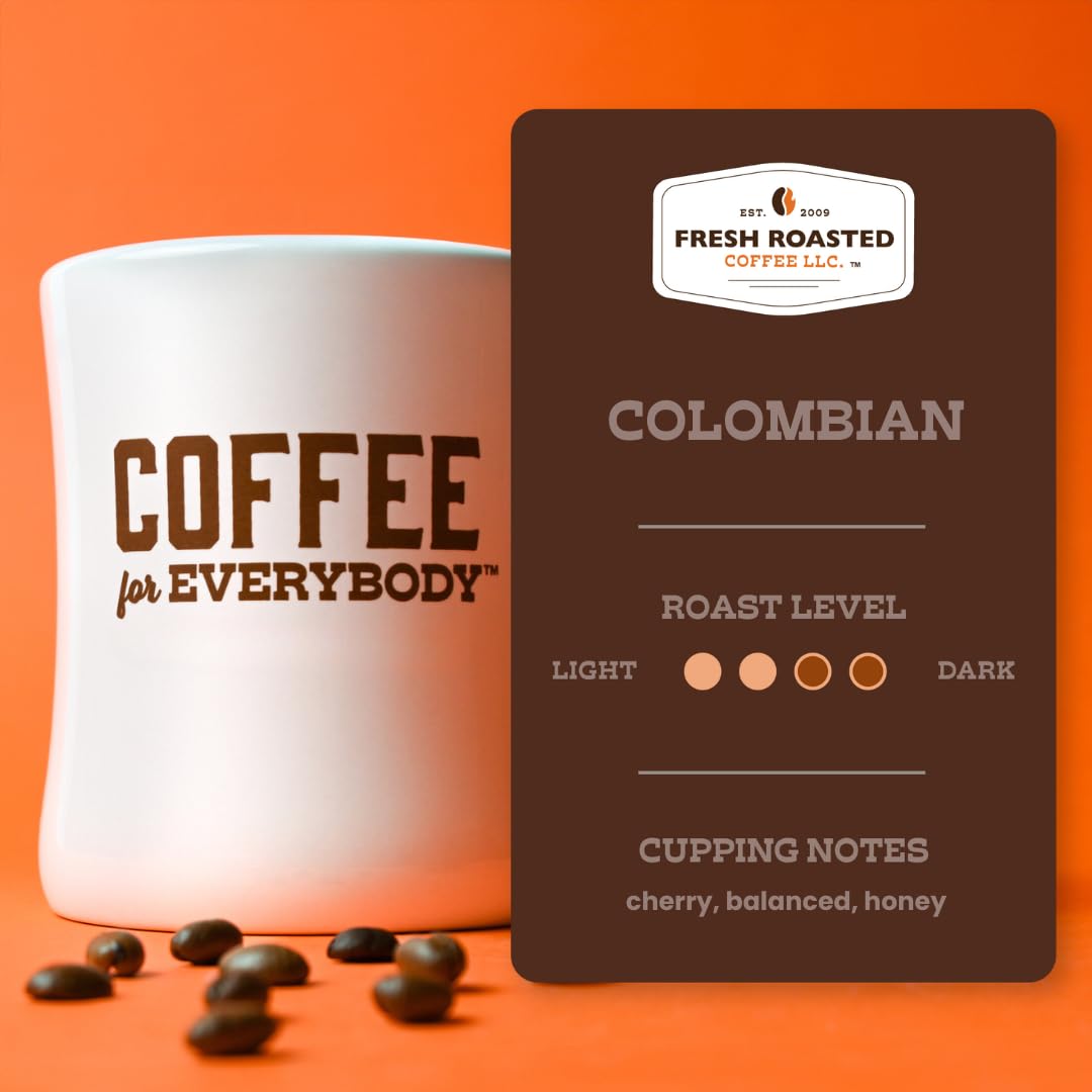 Fresh Roasted Coffee, Colombian Supremo, Pre-Ground Fractional Packs, 1.75 Ounce, 42 Count