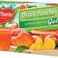 Del Monte Diced Peaches In Peach Flavored Gel Fruit Cups, 4.5 Ounce Cups (Pack Of 24)