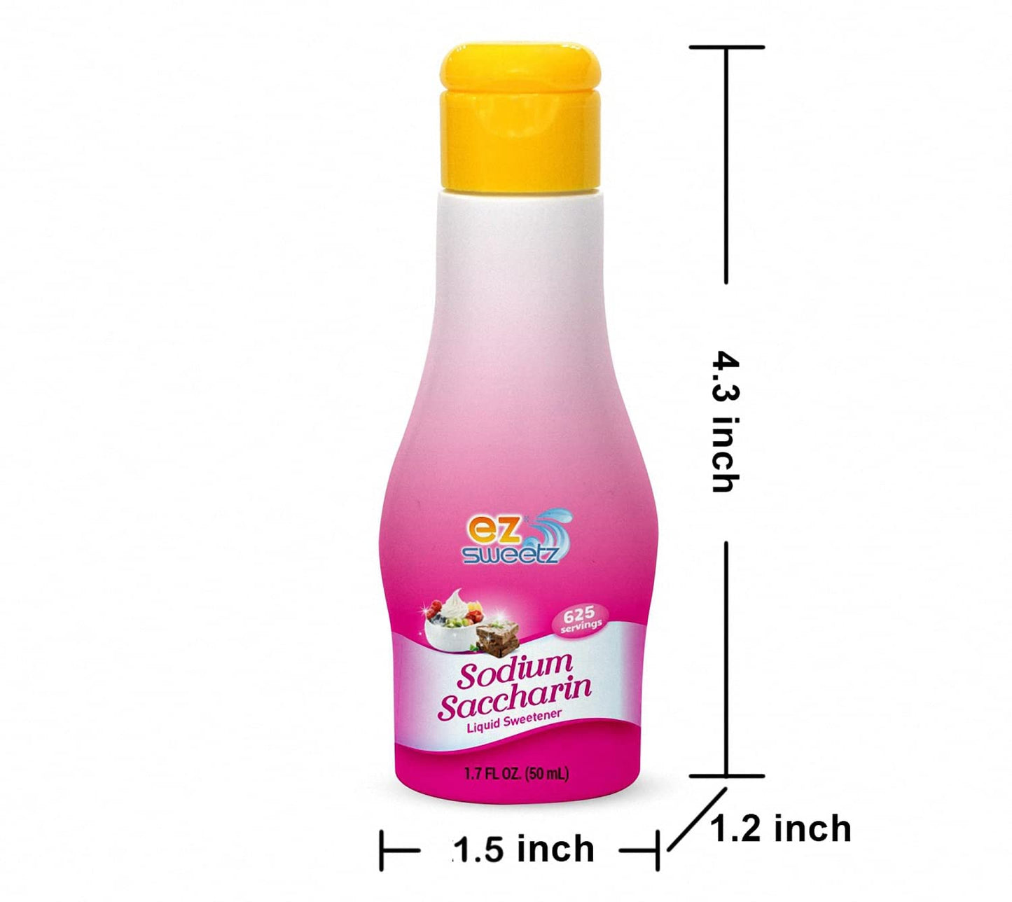 Sodium Saccharin (1.7oz - Liquid Sweetener 625 Servings/Bottle)| 1Pack
