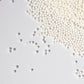 NIPEOR White Edible Pearl Sprinkles for Cake Decorations, 2mm Matte Sugar Pearls, 130g/4.6oz
