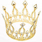 Gold Rhinestone Crown Cake Topper Birthday Party Wedding Decor Supply For Women Lady Girl Bridal Wedding Themed Baby Shower Deco