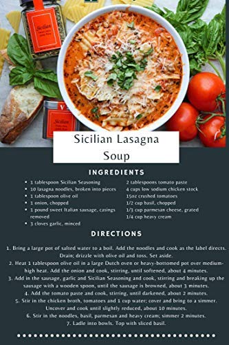 Sicilian- 1.5 oz. Cube (pack of 2) - Classic Bold Southern Italian Flavor - Use in red sauce, chicken, pizza, pasta, soup, salad