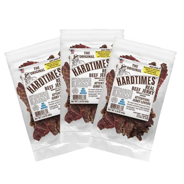 Hardtimes Handcrafted Beef Jerky - Original Flavor - 3 Pack Of 225 Oz Bags