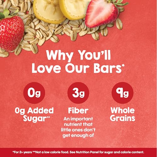 Happytot Organics Super Morning Oat Bars, Bananas, Strawberries & Sunflower Butter, 5 Count (Pack Of 6)