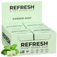 Refresh Gum Garden Mint Flavor, Sugar Free, Vegan, 12 Count (Pack of 12), Plastic Free, Non-GMO, Low Calorie, Natural Ingredients