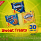 Nabisco Sweet Treats Cookie Variety Pack OREO, OREO Golden & CHIPS AHOY!, 30 Snack Packs (2 Cookies Per Pack) (Pack of 2)