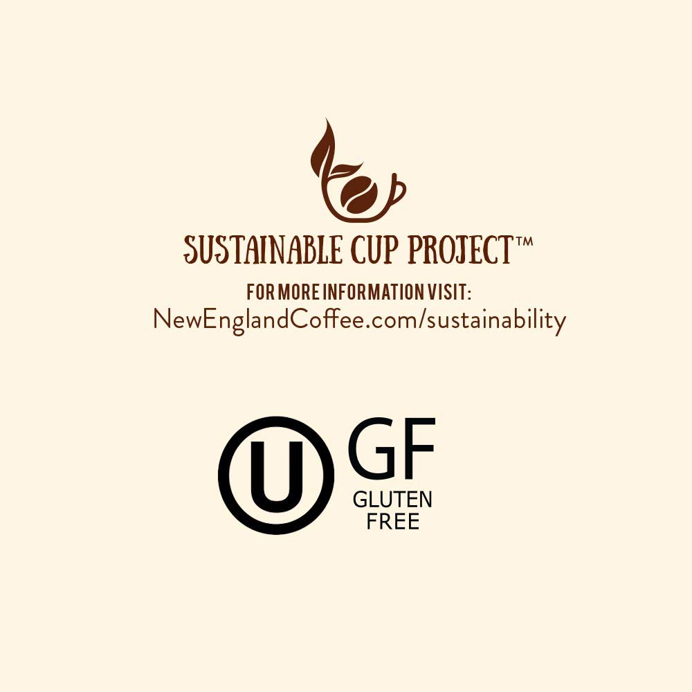 New England Coffee Hazelnut Crme Medium Roast Single Serve Pods, 12ct Box (Pack of 6)