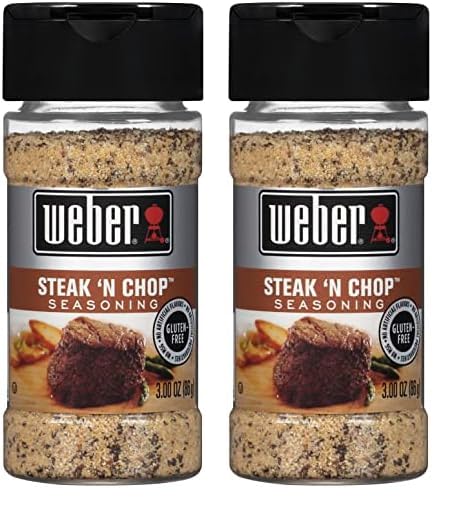 Weber Steak 'N Chop Seasoning, 3 Ounce Shaker (Pack Of 2)