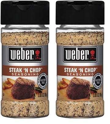 Weber Steak 'N Chop Seasoning, 3 Ounce Shaker (Pack Of 2)