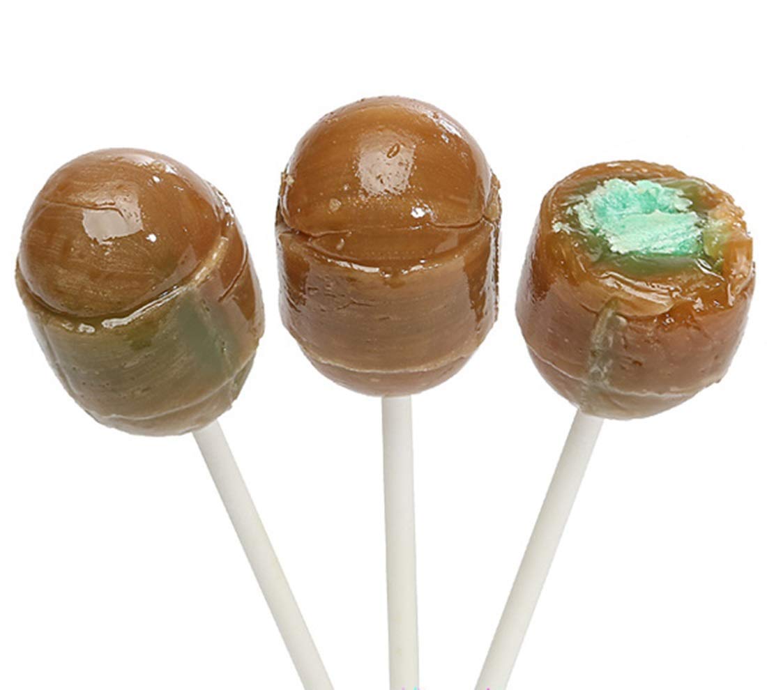 Charms Super Blow Pops - Caramel Apple - Halloween Candy - 48 Piece Box