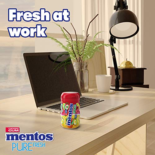 Mentos Sugar-Free Chewing Gum, Red Fruit Lime, Non Melting, 50 Piece Bottle