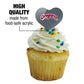 GRAPHICS & MORE Cupcake Picks Set of 6, Heart Design, Acrylic, One Size, Washington State University