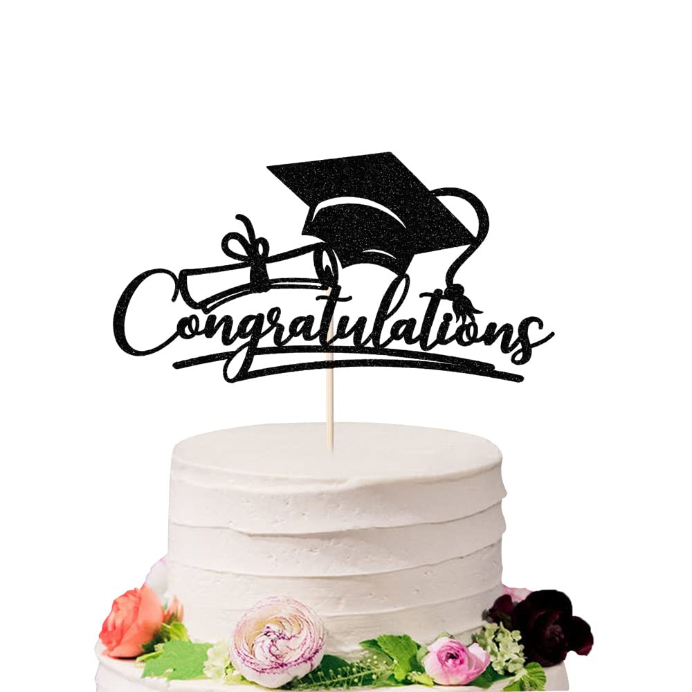 Sodasos Congratulations 2024 Graduation Cake Topper,Congrats Grad Cake Decor - 2024 High School; College;Senior Graduation Party